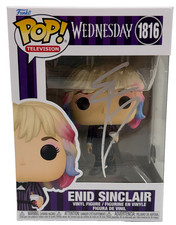 Emma Myers Signed Enid Sinclair Funko Wednesday Authentic Autograph Beckett