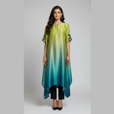 Women's Ombre Luxe Long Tunic   Elegant  Stylish