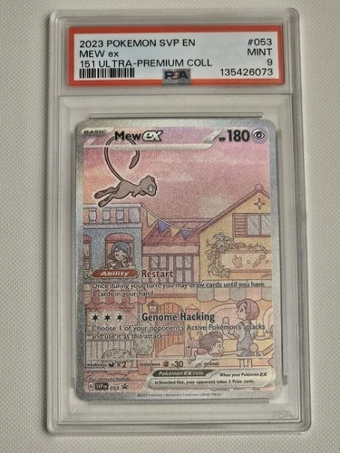 Pokémon TCG 2023 Ultra Premium Collection Mew EX Promo Card #53 PSA 9 Mint