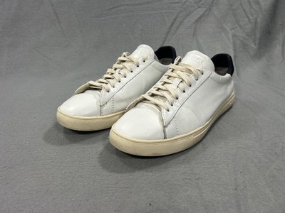 CLAE Shoes Mens Size 10 White Leather Low Top Casual Minimalist Sneaker