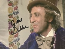 GENE WILDER SIGNED AUTOGRAPH WILLY WONKA 8X10 COLOR PHOTO COA !