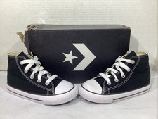 Converse Toddler's Size 9 EU 25 Black Canvas Inf C/T All Star Hi Shoes AJ-1124
