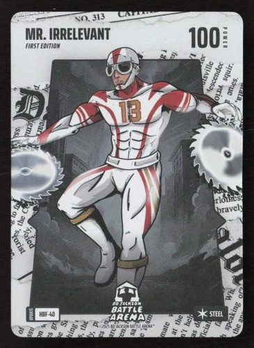 Bo Jackson Battle Arena Alpha #100 Mr.Irrelevant Steel Headliners Foil