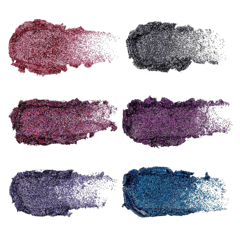 Paleta de sombras de ojos con brillo - Descanso en rosa, 6 tonos, cremoso, de larga duración, edificable Foto 2 de 4