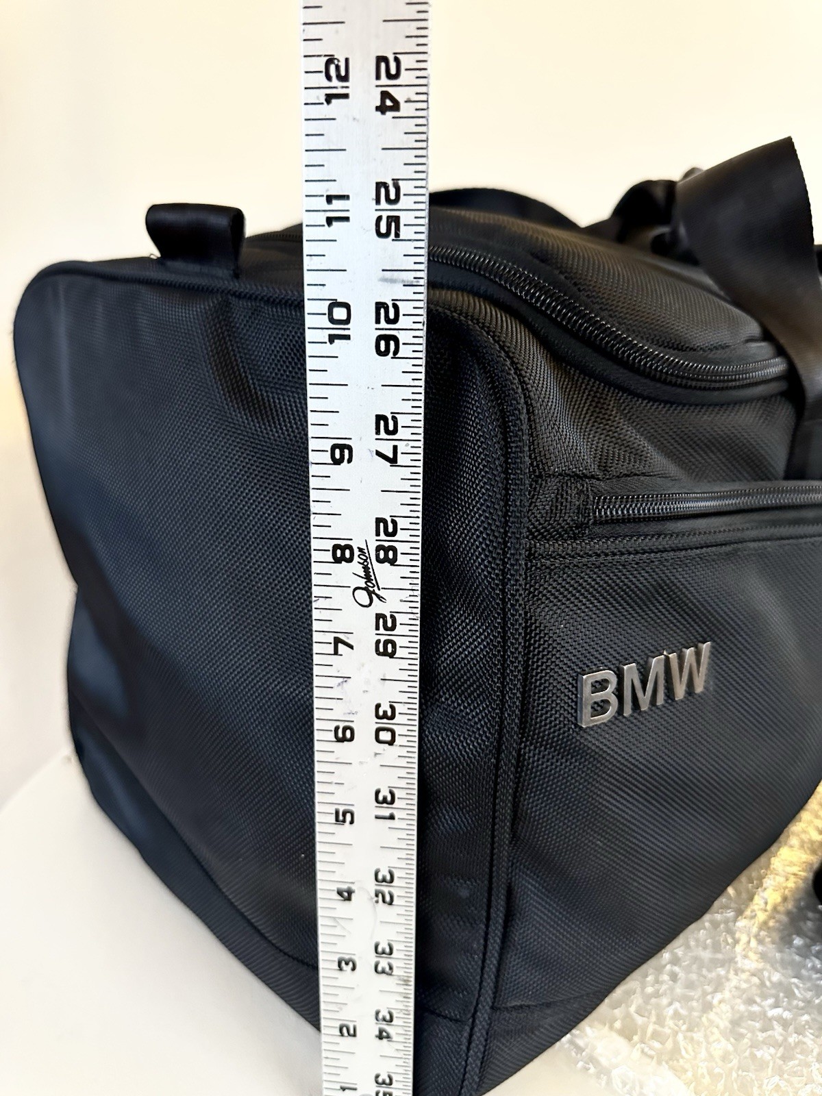 BMW Duffle BAG Carry On Weekender Crossbody Gym Multi Pockets (Black) M3 *RARE* image 2