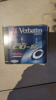 10x Verbatim CD-R 700 MB 52x Speed CD Disk Rohling bedruckbar Jewel Case