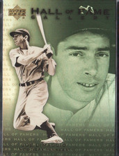 2001 Upper Deck Hall of Fame Gallery Joe Dimaggio Baseball Card #G5