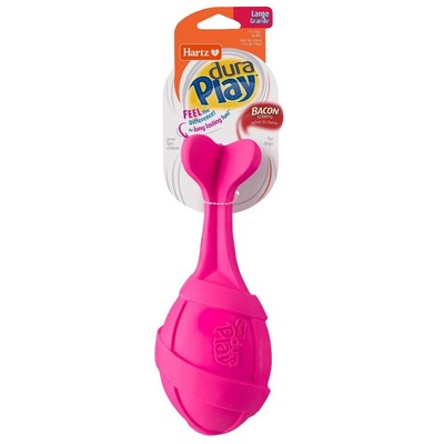 Large Latex Rocket Dog Toy for Aggressive Chewers, Interactive Fetch Ball Bouncy