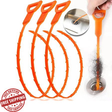 51cm SINK UNBLOCKER TOOL DRAIN UNBLOCKER BATH SHOWER SNAKE CLEANER HAIR REMOVER