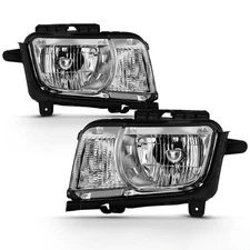 Halogen Headlights 2010 2011 2012 2013 Chevy Camaro Left+Right w/ Bulb Pair