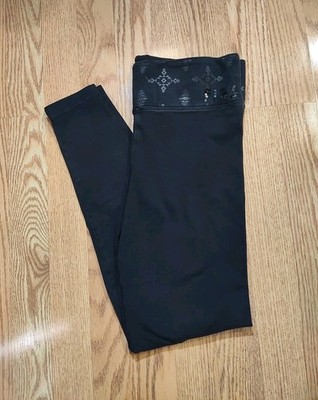 Pink Victoria's Secret Yoga Leggings High Waist Fold Over Women's Small Athletic