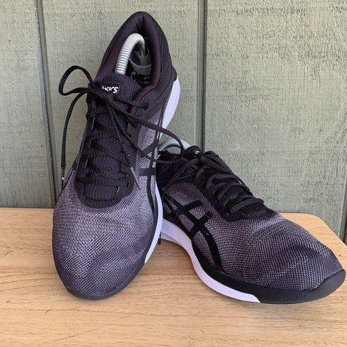 ASICS fuzeX Rush Women Black White T768N Size 10 Sneakers | eBay