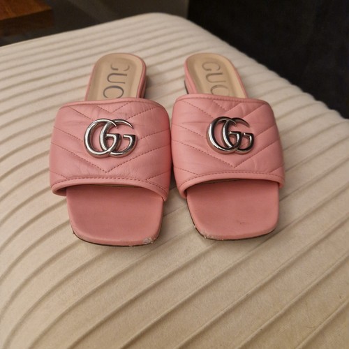 Gucci Damenschuhe Sandalen 37 Rosa, Pink, Leder Top!!! - Bild 4 von 13