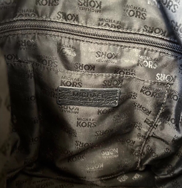 Michael Kors XL Black Leather & Python Shoulder B… - image 12