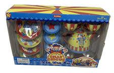 Schylling Silly Circus Tin Tea Set-15 Piece Set NEW IN BOX