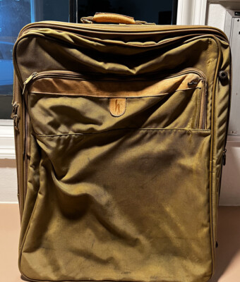 Hartmann Ballistic Nylon Leather Rolling Wheeled 28”Luggage Suitcase  Large