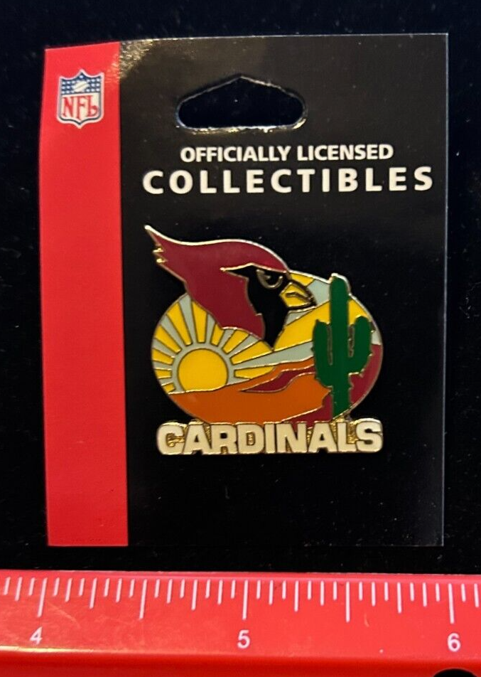 NEW Arizona Cardinals Logo Pin Bird Cactus Sunrise Logo