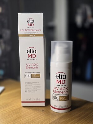 Elta MD UV AOX Elements SPF 50 Tinted Face Sunscreen. Shipping In U.S.