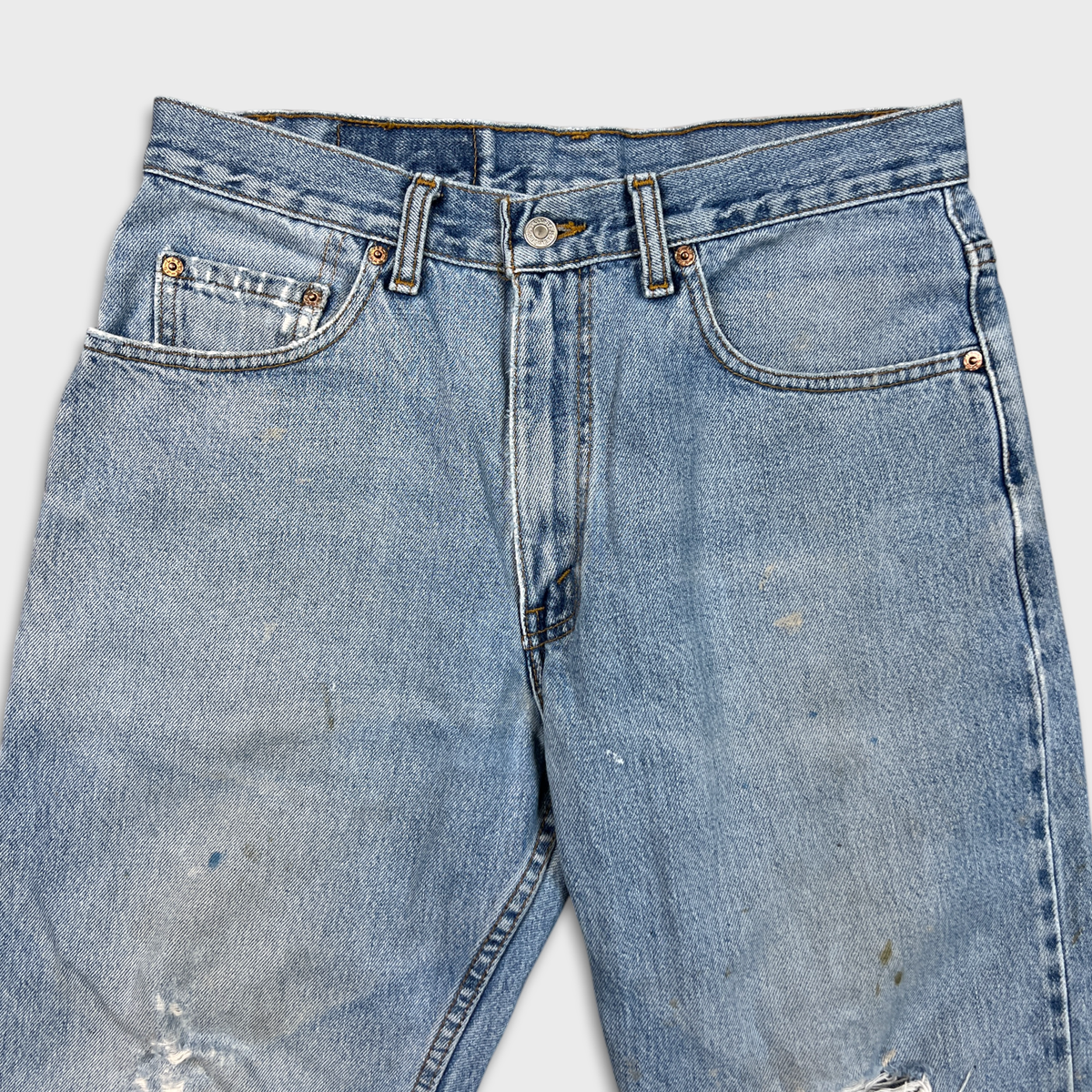 VTG Levi's 528 Jeans Mens 33x32 Blue Metro Fit Light Wash