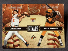 2004 Donruss Leather & Lumber RIVALS Jim Palmer / Willie Stargell 1185/2499
