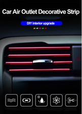 20Pcs Car Air Conditioner Outlet Vent Grille Decor Molding U Shape Trim Strip UK