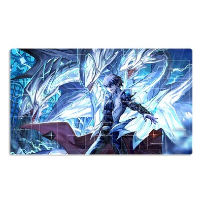 New Playmat Kaiba Seto Blue-Eyes White Dragon Mouse Pad TCG CCG Trading Card ...