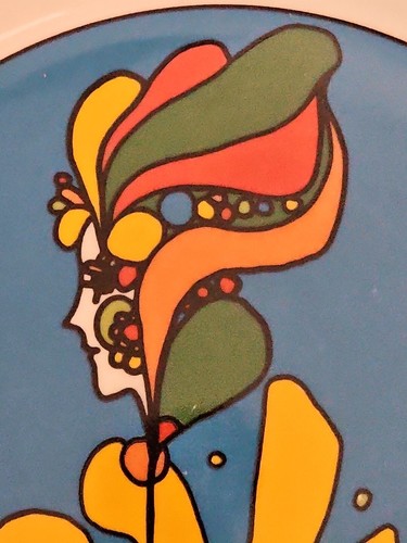 Peter Max Pop Art LOVE 10 Inch Plate Genuine China by Iroquois Syracuse NY - Picture 3 of 8