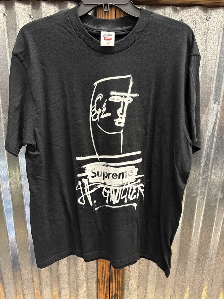Supreme x Jean Paul Gaultier Box Logo Black Size Medium New 
