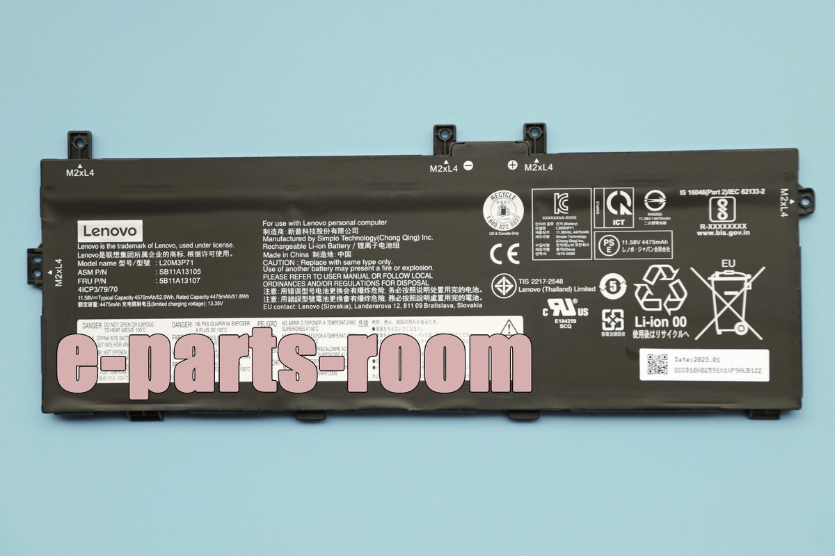 Genuine L20C3P71 L20L3P71 L20M3P71 Battery for Lenovo ThinkPad X13