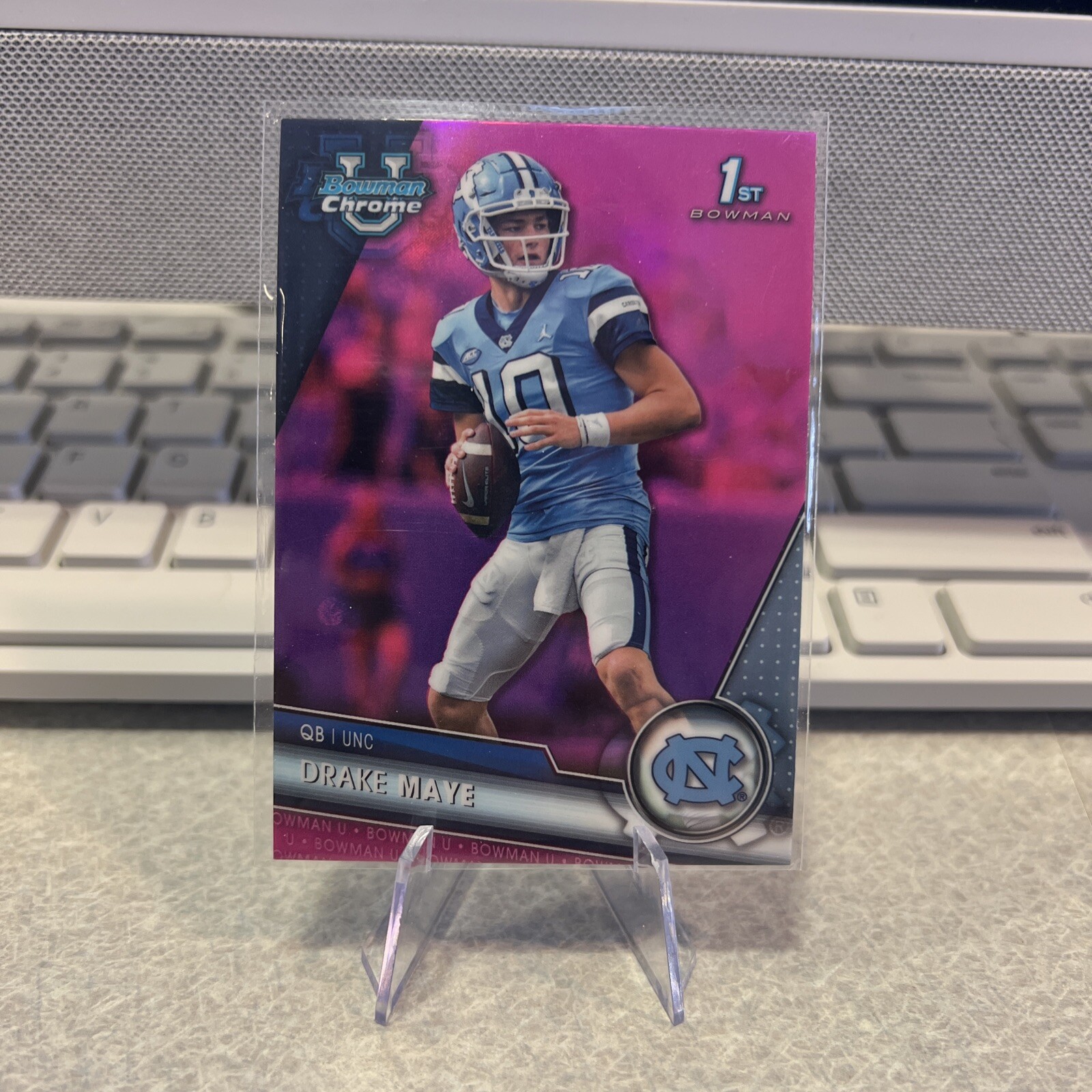2023 Bowman Chrome U 1st DRAKE MAYE Pink Refractor #200 UNC #3 PICK PATRIOTS