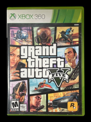 2008 XBOX 360 GRAND THEFT AUTO FIVE V COMPLETE IN BOX JD