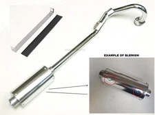 BLEMISHED FLAT TIP STYLE EXHAUST PIPE MUFFLER FOR HONDA CRF50 XR50 SDG SSR 125CC
