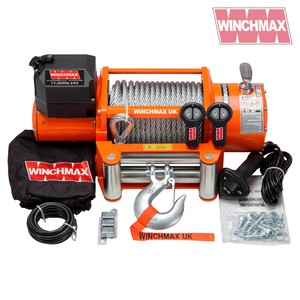 Electric Winch 24v Recovery 4x4 17000 Lb Winchmax Original Orange Image Is Loading Electric Winch 24v Recovery 4x4 17000 Lb Winchmax