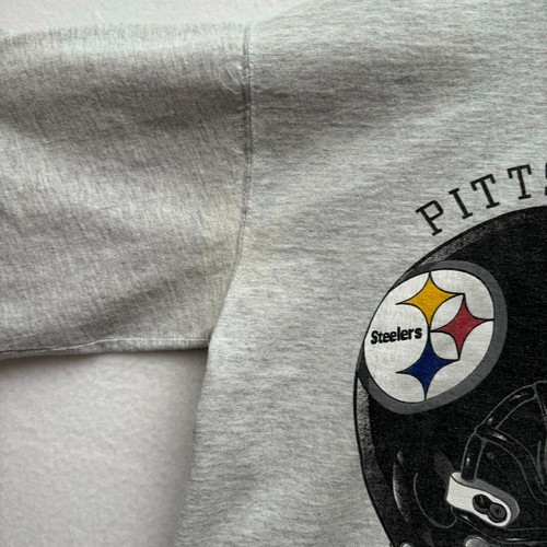 VTG 90s Pittsburgh Steelers 1994 NFL Riddell XL Graphic Shirt Football Helmet - Picture 8 of 12