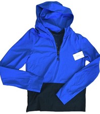 Childrens 14/16 Boys Sports Illustrated Jacket Water Resistant Pullover 1/4 Zip