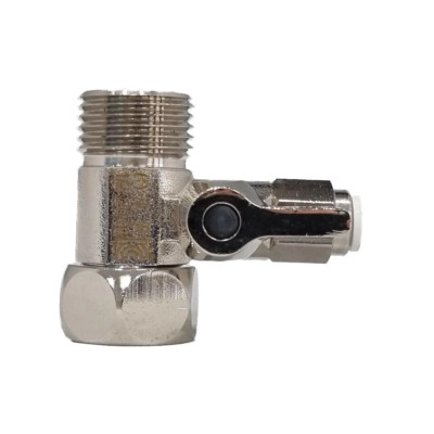 Hommix 1/2'''' Einspeiseventil Stecker & Buchse - 3/8'''' Druckpassform (Schnellverbindung)