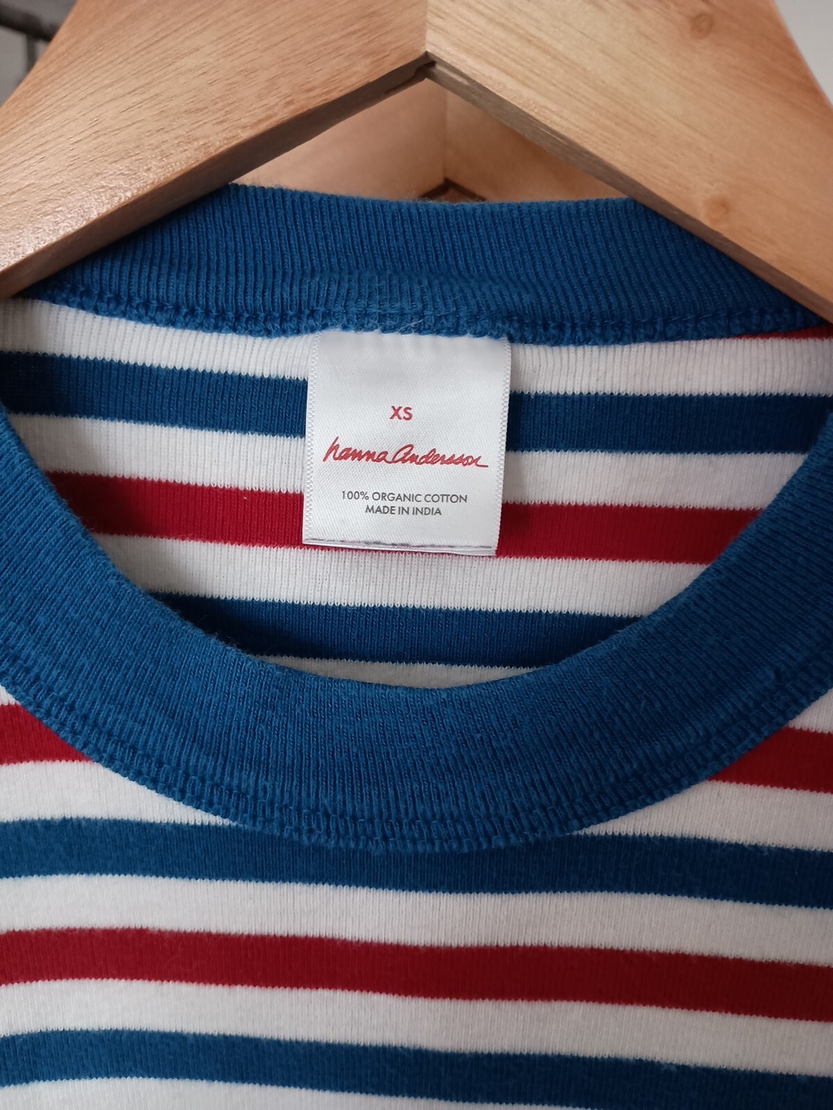 Hannah Anderson Organic Cotton Made In India XS Shirt Striped Ladies Lightly Use image 2