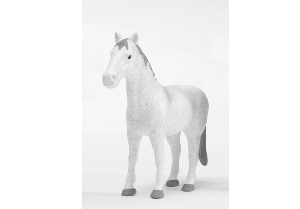 Bruder 02306 Pferd weiss Bauernhof Bworld Maßstab 1:16