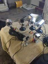 Lot of 6 CMOS 9v-12v Outdoor CCTV Bullet Security Surveillance Camera 