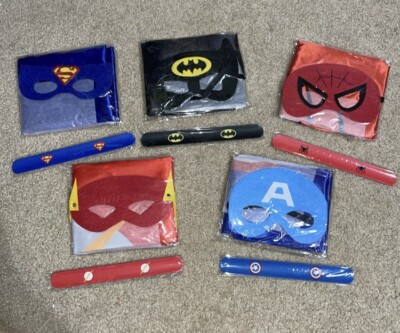 New 15-Piece Halloween From Zero to Hero Super Heroes Cape & Mask Costumes
