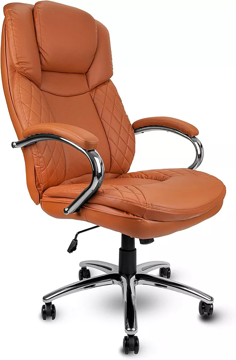 Big and Tall Executive Office Chair PU Leather Padded Wide