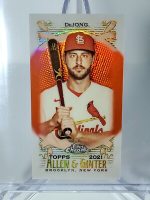 Paul Dejong 2021 Topps A&G Chrome Mini Orange Refractor 23/25 St Louis Cardinals