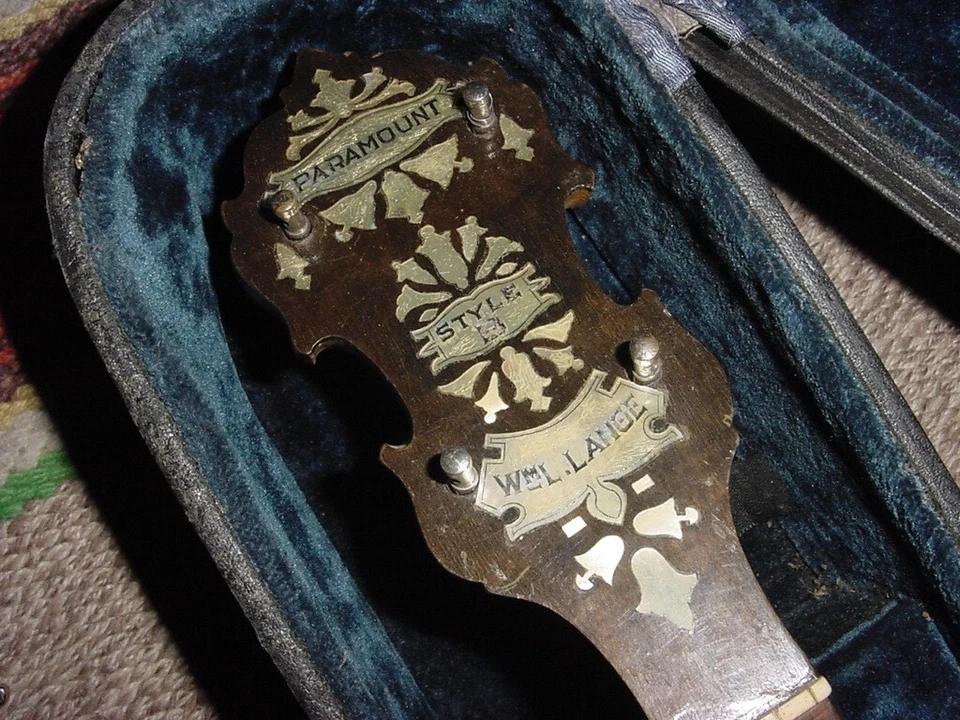 DE COLECCIÓN PARAMOUNT BANJO W. M. L LARGO ESTILO B NUEVA YORK NY ESTUCHE ORIGINAL Foto 2 de 4