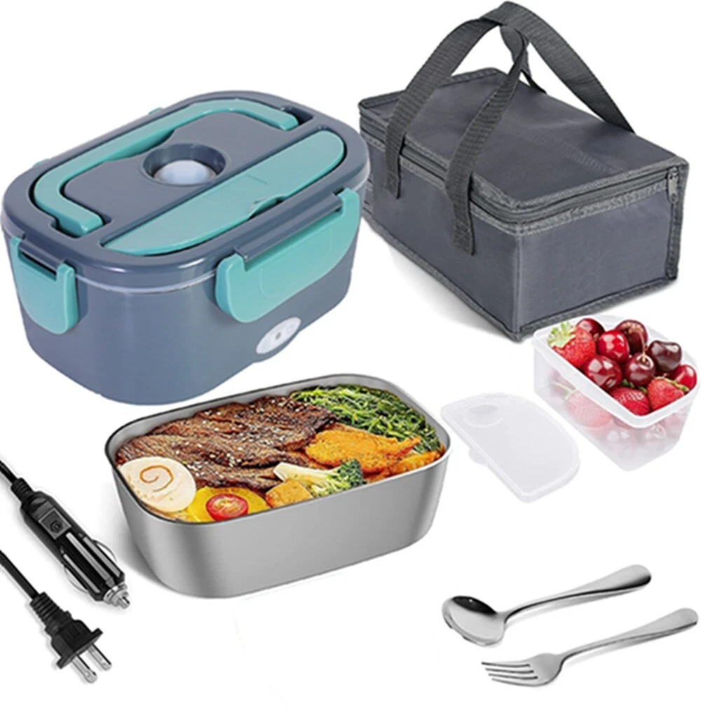 Hot Food Container Round Heat Bento New Stainless Steel Thermal Lunch Box  For