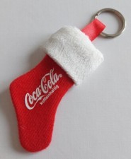 Coca Cola Nikolausstrumpf Schl&uuml;sselanh&auml;nger Keychain NEU (M121)