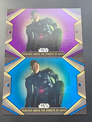2023 Star Wars Obi-Wan Kenobi Blue + Purple Perched Above the Streets of Daiyu