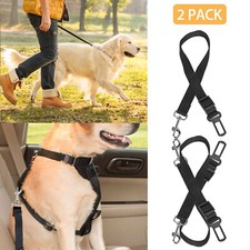 2 Pack Pet Cat Dog Safety Seatbelt for Car Seat Belt Adjustable Harness Lead