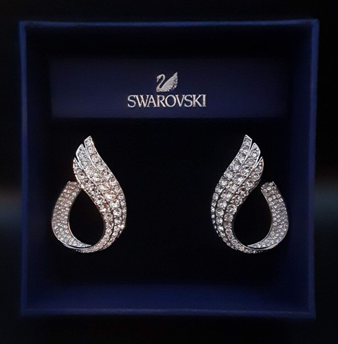 Beautiful New Swarovski Fortunately PE Hoop Crystal /RH Earrings (never worn) - Picture 9 of 9