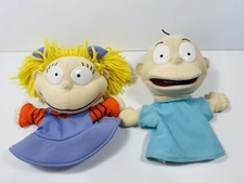 STAINS lot RUGRATS Plush ANGELICA tommy Hand PUPPET vtg Nickelodeon Stuffed Toy
