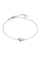 Latelita Armband Hellblau Topas Edelstein Brautjungfer Gift Sterlingsilber 925